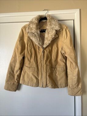 Vintage Mudd Tan Corduroy Teddy Collar Jacket